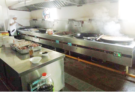 青白江人和学校食堂麻豆91精品91久久久设备现场使用图片
