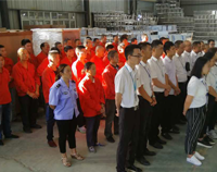 麻豆下载网站麻豆91精品91久久久设备公司9月全体员工会顺利召开，董事长发表重要讲话